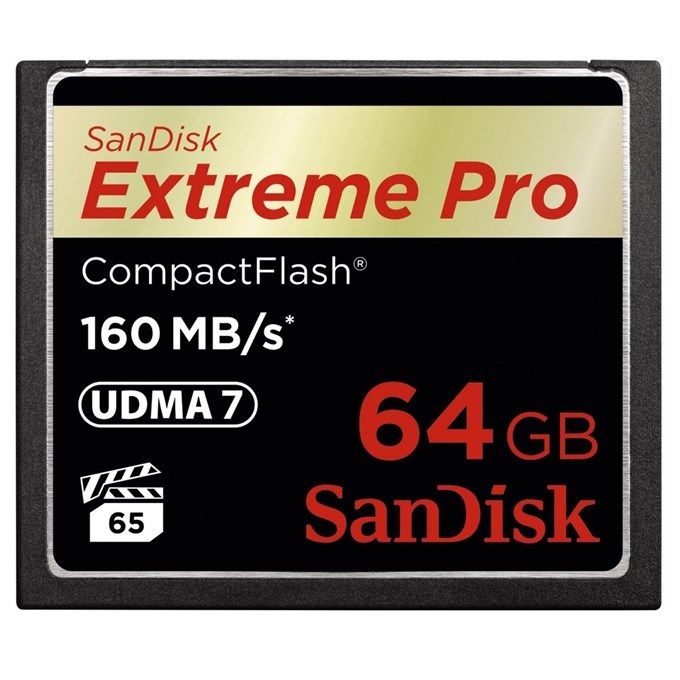 SanDisk Extreme Pro CF 64 GB 160 MB/s VPG 65, UDMA 7