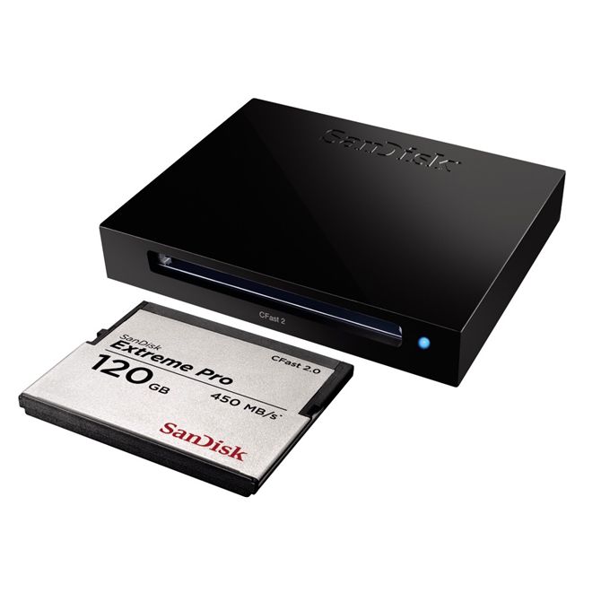 SanDisk USB 3.0 čtečka pro CFAST 2.0 karty, rychlost do 500 MB/s 