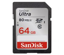 Sandisk Ultra SDXC 64GB 80MB/s Class 10 UHS-I - obrázek
