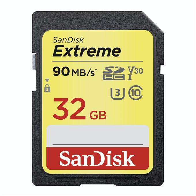 SanDisk Extreme SDHC 32GB 100MB/s Class 10 UHS-I U3 V30