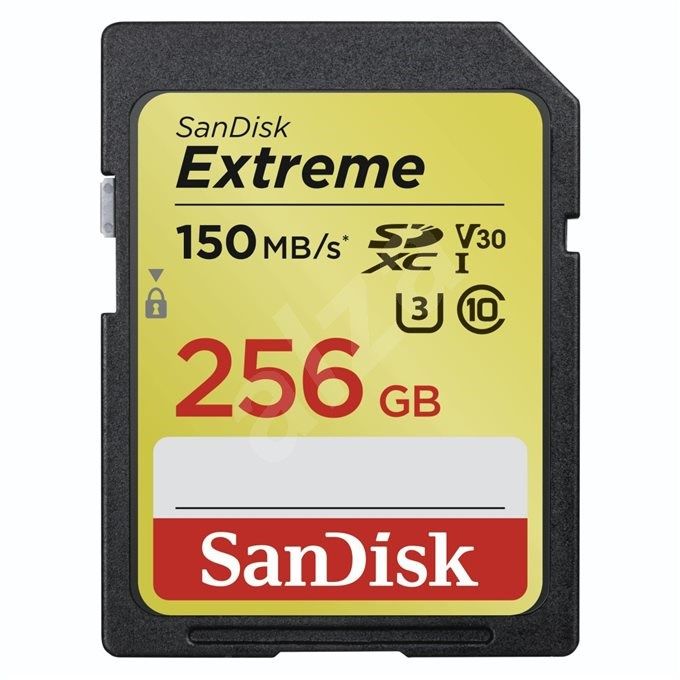 SanDisk Extreme SDXC 256GB 150MB/s Class 10 UHS-I U3 V30