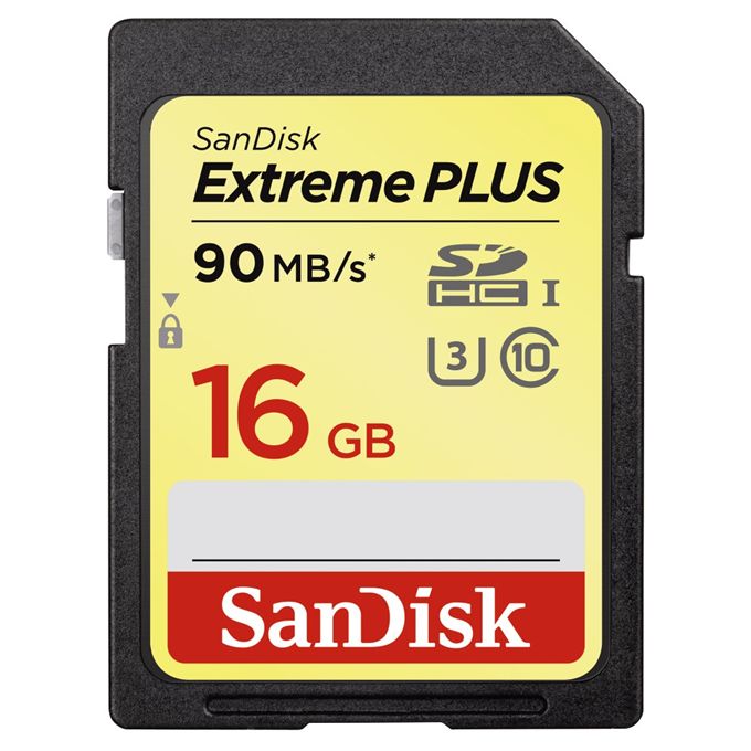 SanDisk Extreme  SDHC PLUS  16GB 90MB/s Class 10 UHS-I