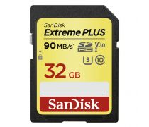 SanDisk Extreme  SDHC PLUS 32GB 90MB/s Class 10 UHS-I U3 V30 - obrázek