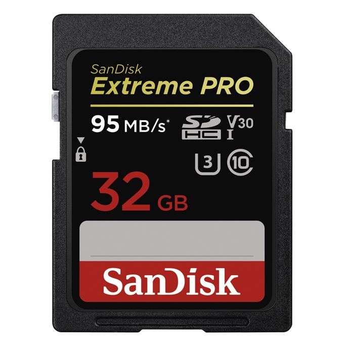 SanDisk Extreme Pro SDHC 32GB 95MB/s class 10 UHS-I U3 V30