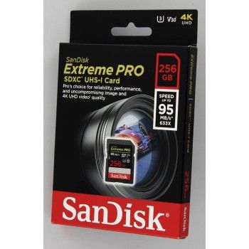 SanDisk Extreme Pro SDXC 256GB 95MB/s class 10 UHS-I U3 V30 