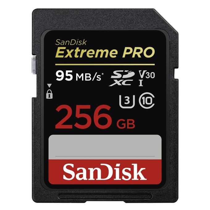 SanDisk Extreme Pro SDXC 256GB 95MB/s class 10 UHS-I U3 V30
