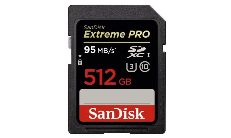 SanDisk Extreme Pro SDXC 512GB 95MB/s class 10 UHS-I U3