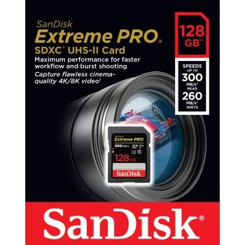 SanDisk Extreme Pro SDXC 128GB 300MB/s UHS-II 