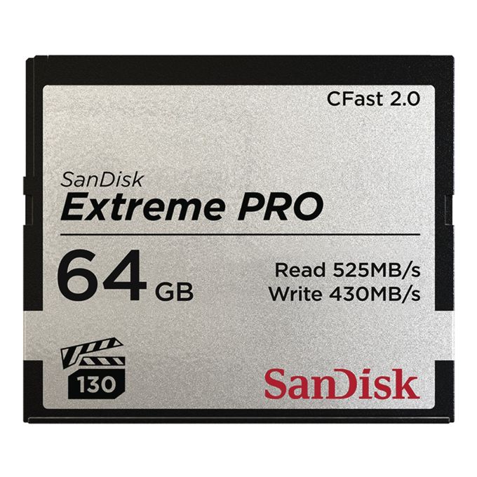 SanDisk Extreme Pro CFAST 2.0 64GB 525MB/s VPG130
