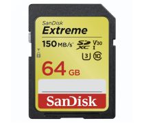 SanDisk Extreme SDXC 64GB 150MB/s C10 V30 UHS-I U3 - obrázek
