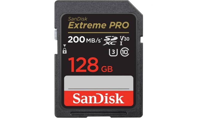 SanDisk Extreme Pro SDXC 128GB 200MB/s C10 V30 UHS-I U3