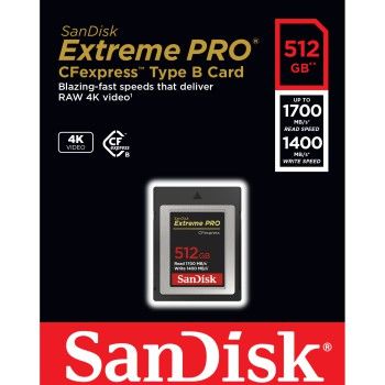 SanDisk Extreme Pro CFexpress 512GB, Type B 
