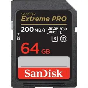 SanDisk Extreme PRO SDXC 64GB 200 MB/s & 90 MB/s UHS-I