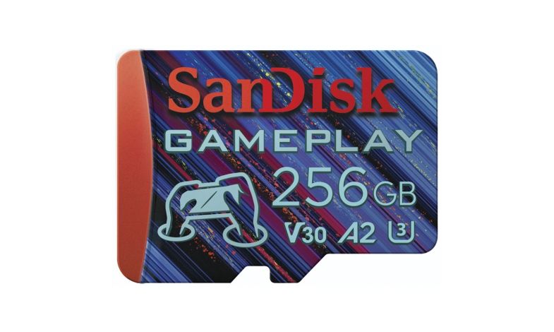 SanDisk GamePlay microSDXC UHS-I Card, 256 GB Gaming microSDXC, 190 MB/s (čtení), 130 MB/s (zápis)