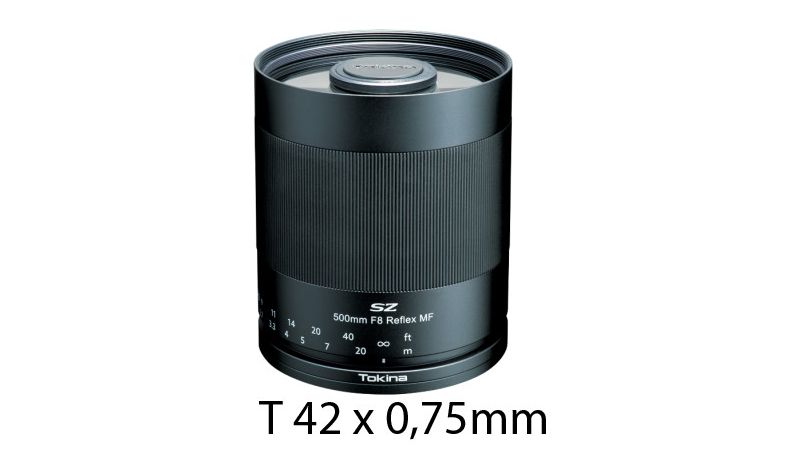 Tokina SZ Super Tele 500mm F8 Reflex MF T bez adaptéru