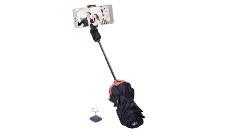 Papaler deštník s integrovanou bluetooth selfie